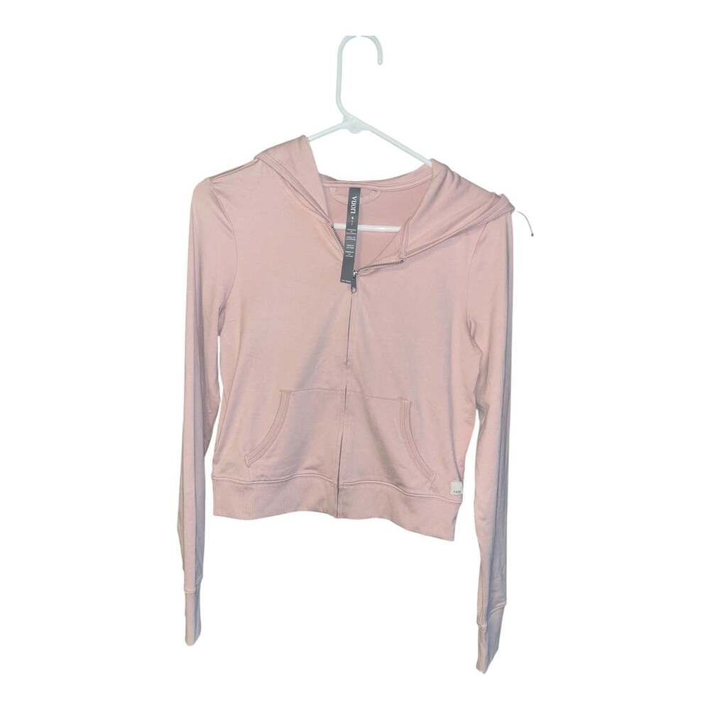 Vuori Pink Full-Zip Hoodie Sweatshirt with Pockets Size S